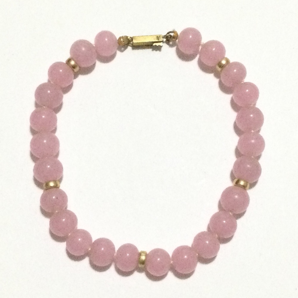 Pink Venetian Bead Bracelet